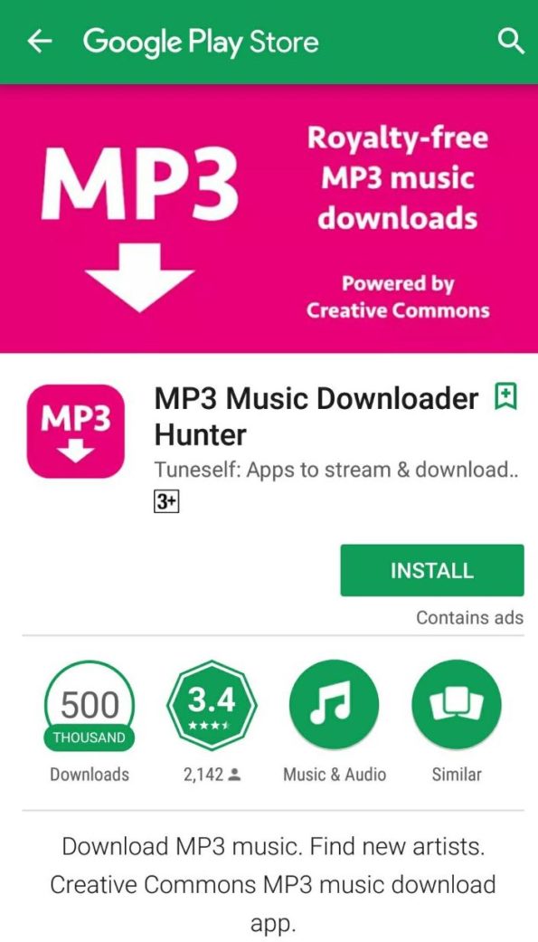 MP3 Music Download Hunter App for Android (Latest Version)