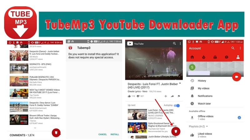 TubeMp3 YouTube Downloader App for Android (Latest Version)