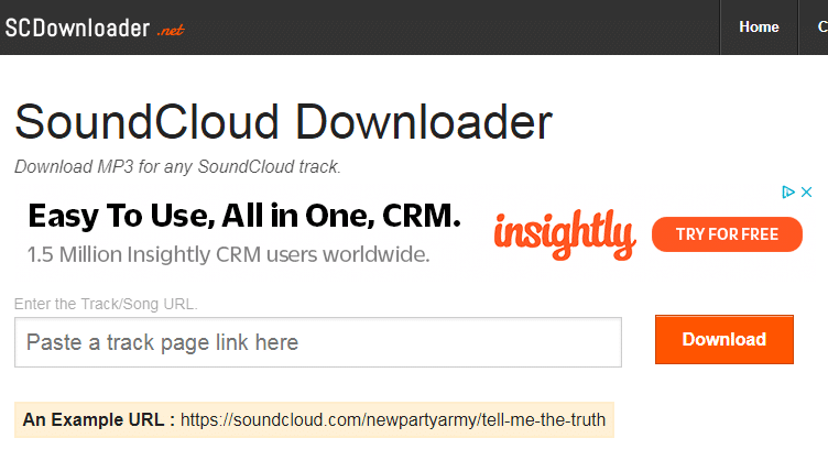 SoundCloud Downloader(scdownloader.net)
