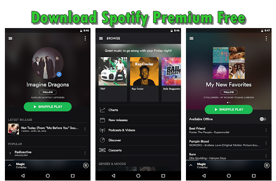 download the new for android Spotify 1.2.13.661