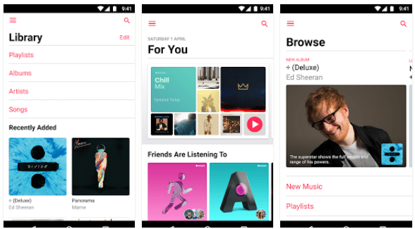 Features of Apple Music Android