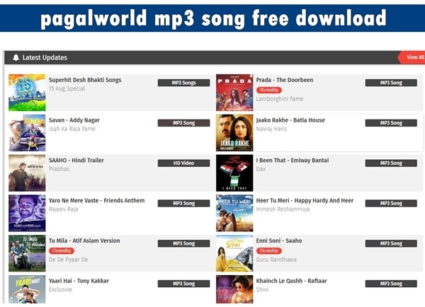 Pagalworld MP3 Song Free Download
